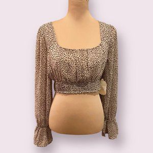 Altar’d State | Women’s | Cheetah Crop Top | Size: Medium